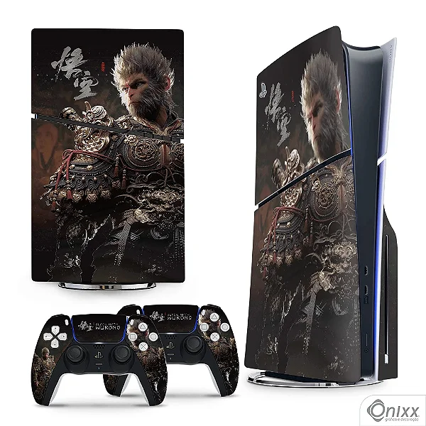 Skin PS5 Slim Adesiva Black Myth: Wukong