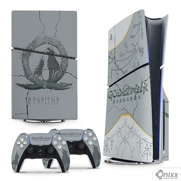 Skin PS5 Slim Adesiva God Of War Ragnarok Special Edition