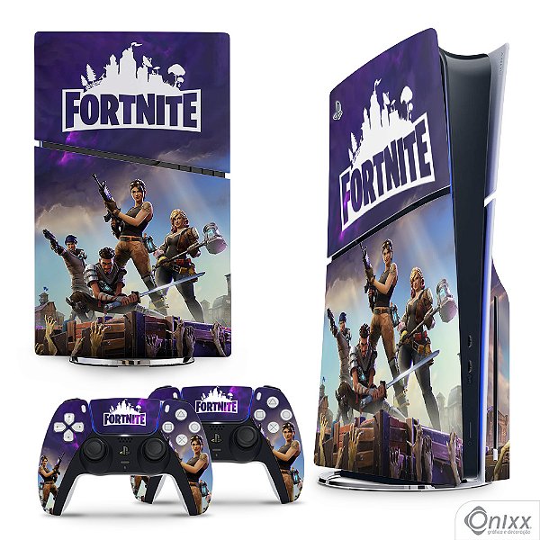 Skin PS5 Slim Adesiva Fortinite