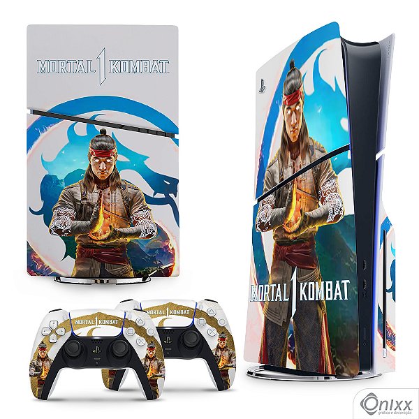 Skin PS5 Slim Adesiva Mortal Kombat 1