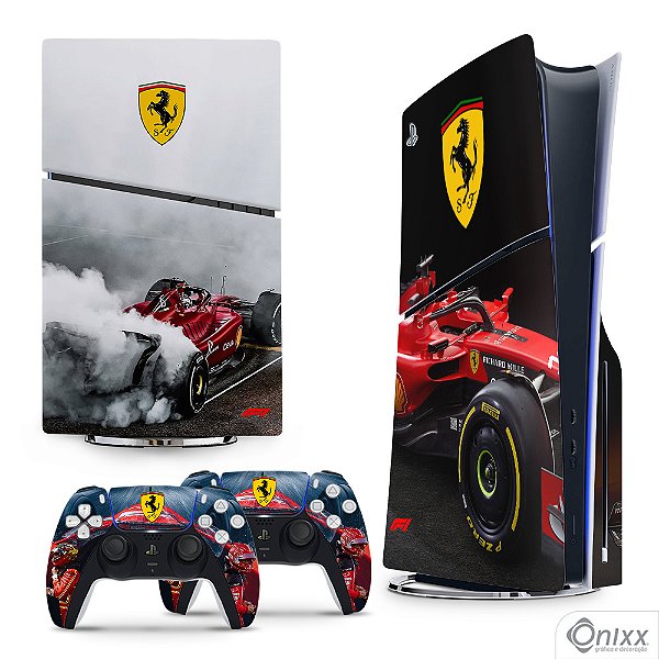 Skin PS5 Slim Adesiva F1 Ferrari Team