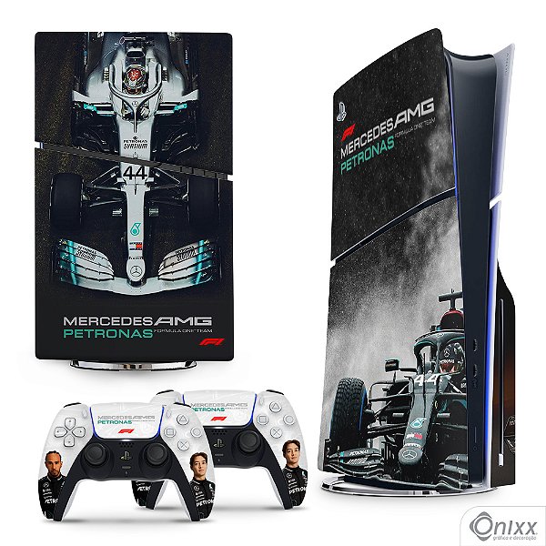 Skin PS5 Slim Adesiva F1 Amg Petronas Team