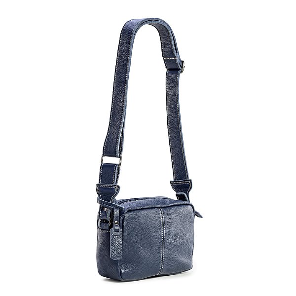 Oliver Gal My Blue Bag Remix キャンバス 41x41 Bolsa Tiracolo Crossbag Gi em couro legitimo - Lami Bolsas