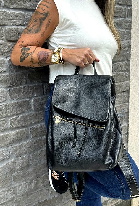 Mochila Passeio Couro Legitimo