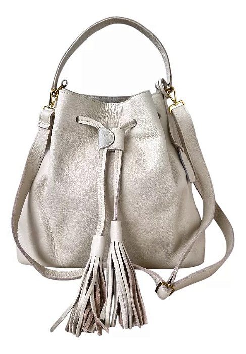 Bolsa Saco Lizzi em Couro Legitimo