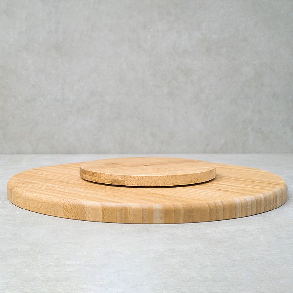 TABUA DE BAMBU COM BASE GIRATORIA - OIKOS NATURAL  - ECOA
