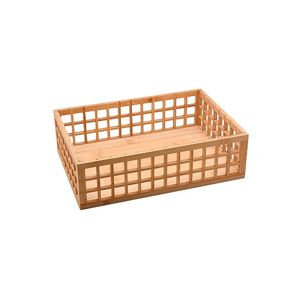 CESTO VAZADO DE BAMBU 38CM - OIKOS NATURAL  - ECOA