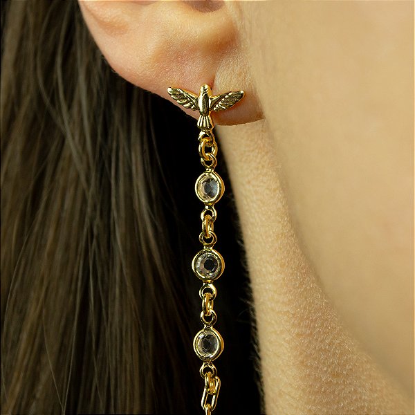 Brinco Espírito Santo com Mini Tiffanys