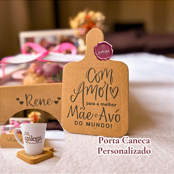 Porta Caneca Personalizado em MDF