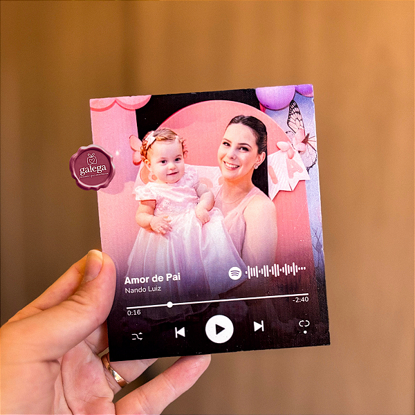 Polaroid Spotify Personalizada com Foto Imã decorativo para geladeira