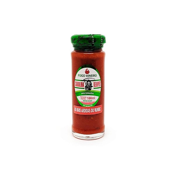 Pimenta Carolina Reaper Macerada - Fogo Mineiro - 100ml