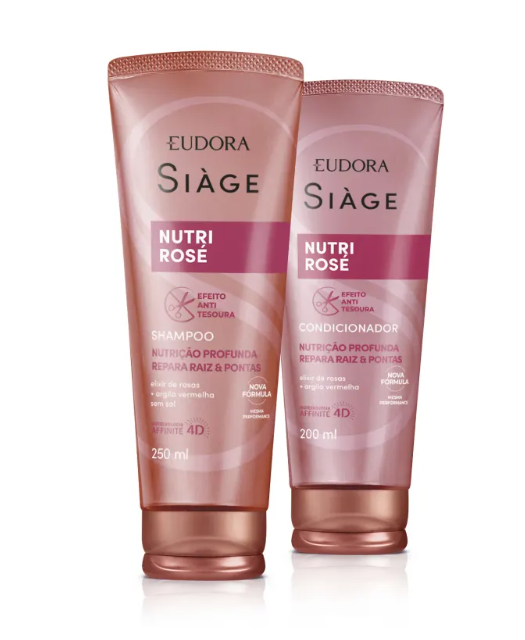 Combo Siàge Nutri Rosé: Shampoo 250ml + Condicionador 200ml