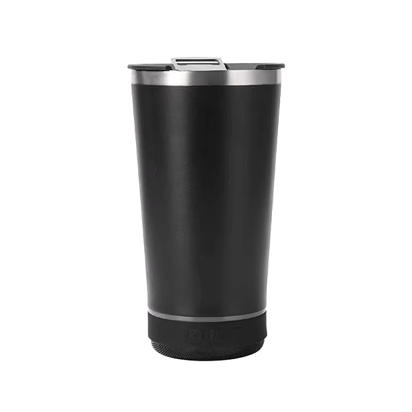 Copo Térmico Com Caixa De Som Bluetooth Tampa Abridor 420ml