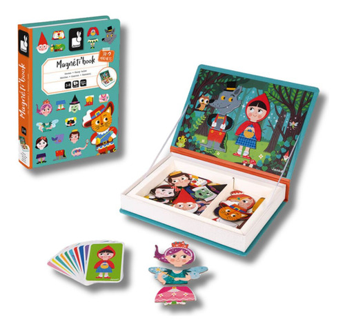 Livro Magnetico Montessori Contos De Fadas 40 Pecas Janod