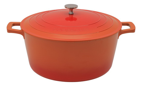 Panela Caçarola Alta 28cm Cook&chef Laranja 4,5mm Mimo Style