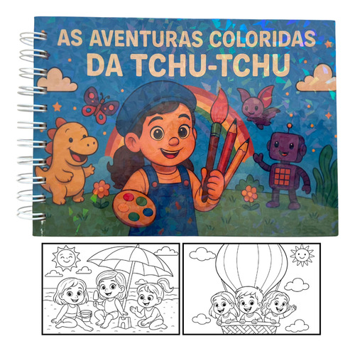 Livro Colorir Pura Magia Tchu Tchu Estilo Bobbie Goods 50pg