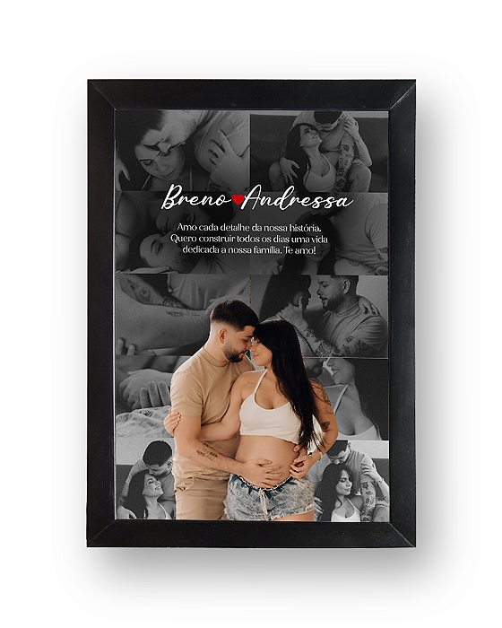 Quadro Moldura 20x30 Namorados Personalizado