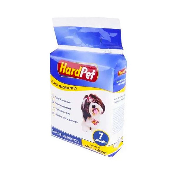 Tapete Higiênico Hard Pet 60x60 7 unidades