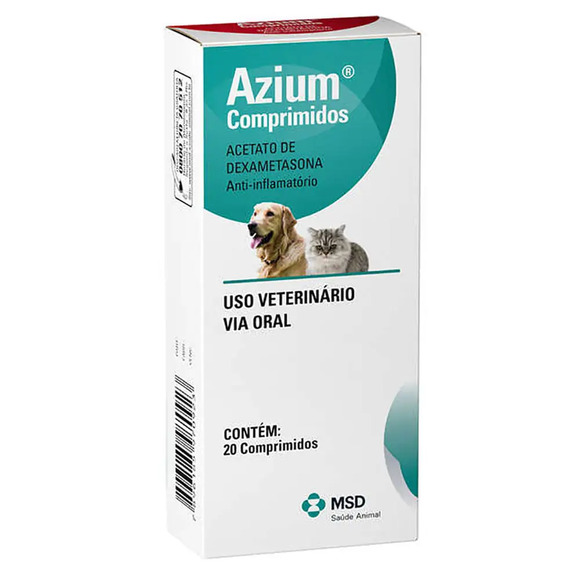 Anti-Inflamatório Azium Cães e Gatos 20 comprimidos