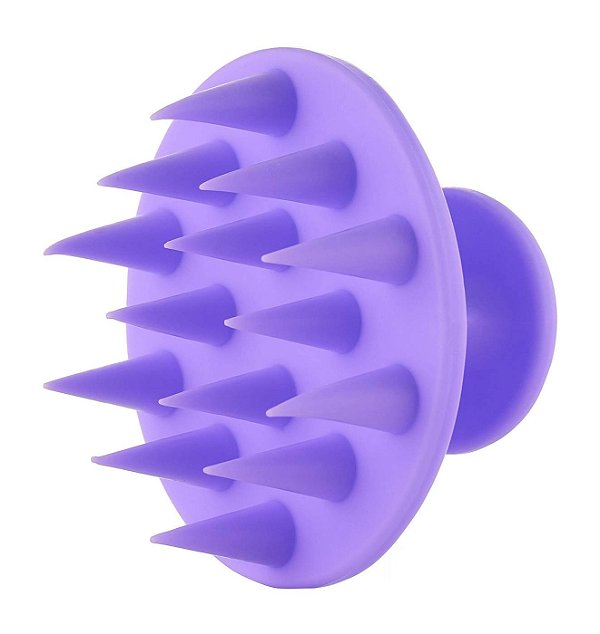 Escova Massageadora de Silicone Roxa