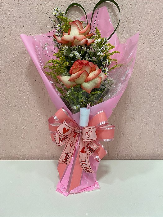 Ramalhete com 2 rosas