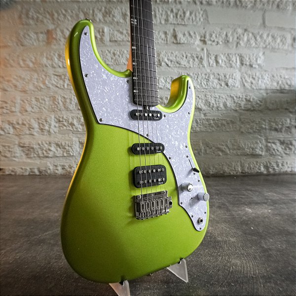 Guitarra Duran STG Metallic Lime Green