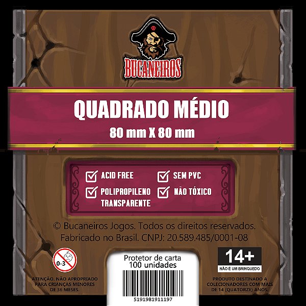 SLEEVE QUADRADO MEDIO (80 x 80)