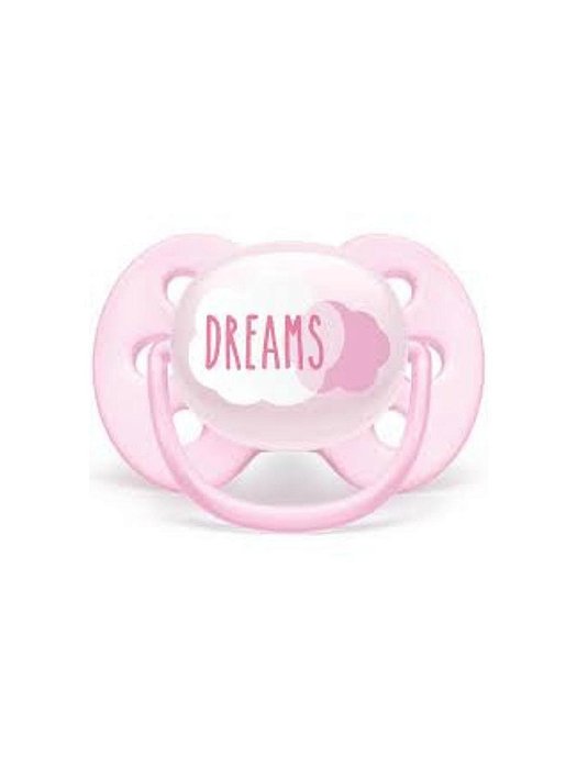 Chupeta Bico Bebes Rosa Meninas 0 a 6 Meses Ultra Soft Avent