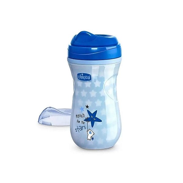 Copo Brilha Escuro Chicco Azul 14m+