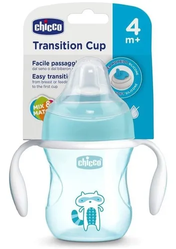 Copo Transição com Alça e Tampa 200ml Chicco - Trasition Cup