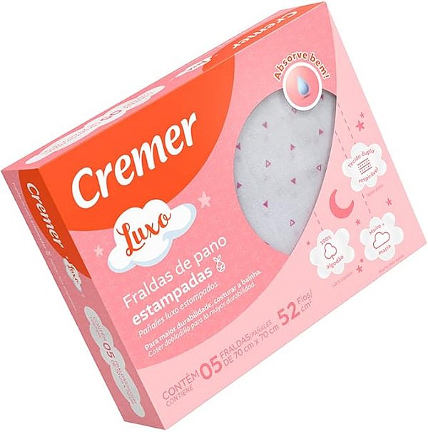 Fralda Cremer Luxo Mna 5pcs