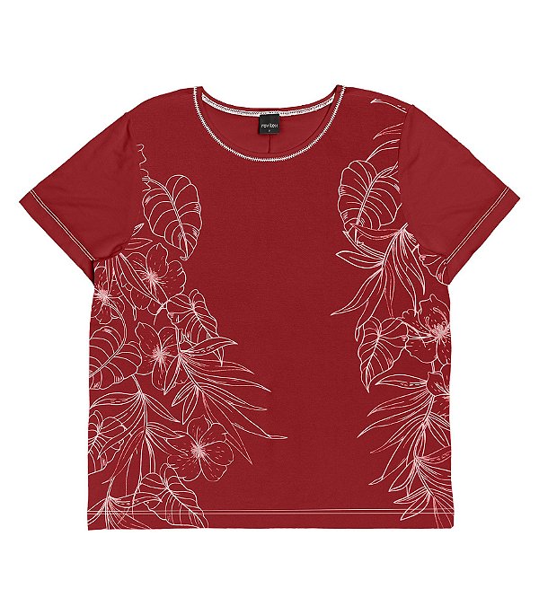 Blusa Camiseta Feminina Estampada Rovitex
