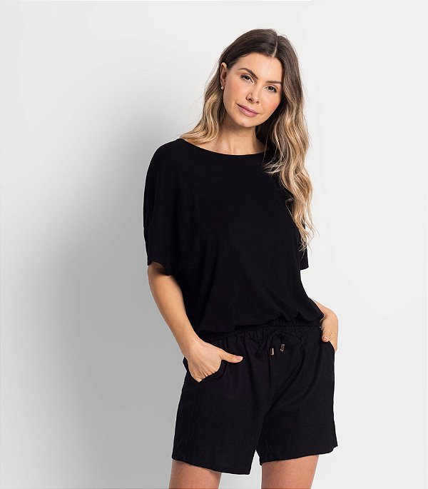 Blusa Feminina com Elástico na Cintura Rovitex