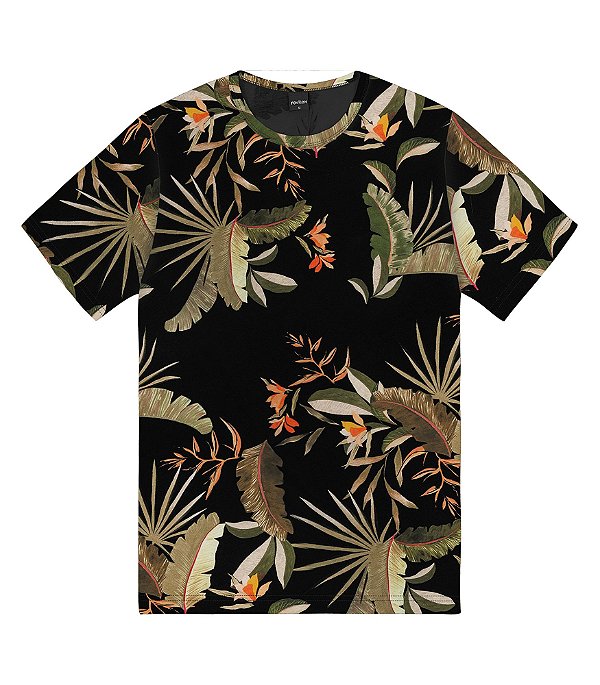 Camiseta Masculina Adulto Florida Rovitex Preto