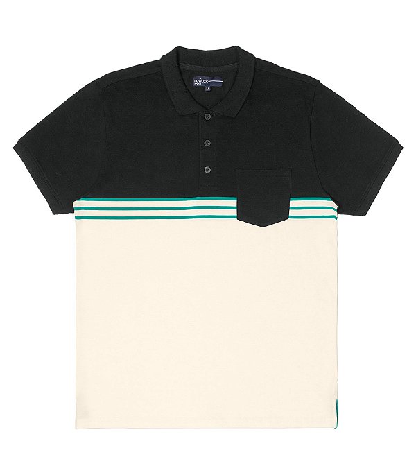 Polo Masculina Rovitex Adulto Listrada Casual