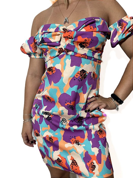 Vestido Nega Rio Feminino Fusion Roxo Casual Chic