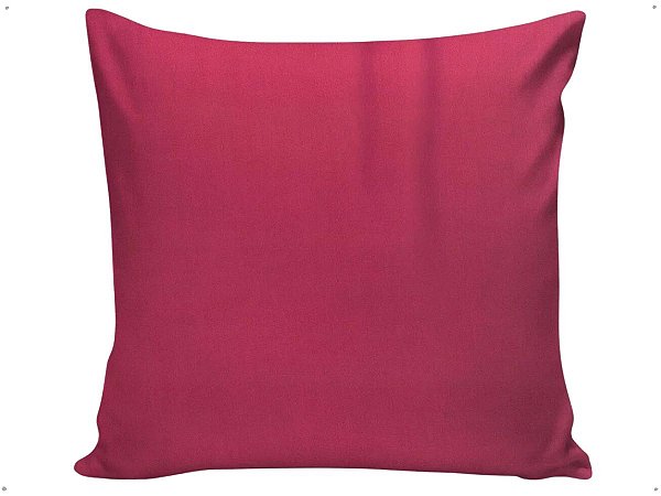Capa Almofada Decorativa Rosa Lisa 100% Algodão Tricoline 45x45 Com Zíper Invisível