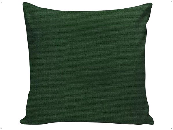 Capa Almofada Decorativa Lisa Verde Natureza Tecido Jacquard 45x45 Com Ziper Invisivel