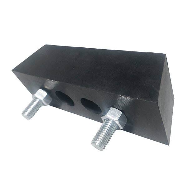Batente Maciço Calço de Borracha Para Caminhões Docas 180x57x50mm Borrachas Londrina