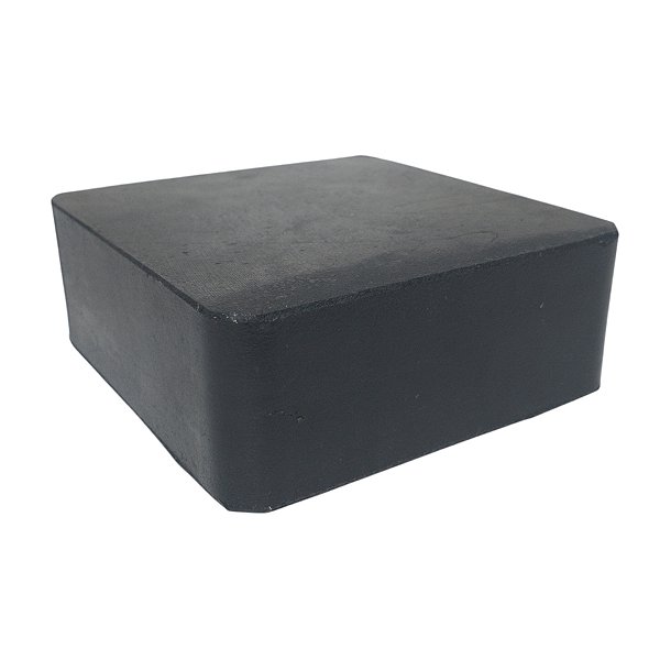 Calço De Borracha Maciço 100x100x38mm Antivibração Impacto Borrachas Londrina