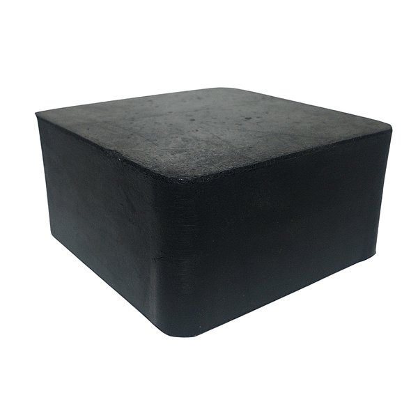Calço De Borracha Maciço 100x100x50mm Antivibração Impacto Borrachas Londrina