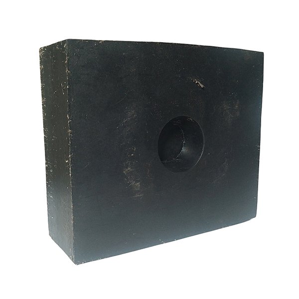 Calço De Borracha Maciço 190x160x65mm Com Lona Antivibração Impacto Borrachas Londrina