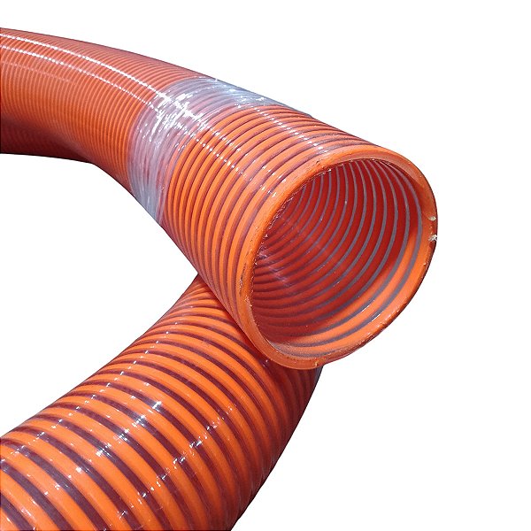 Mangueira de Sucção Pesada Laranja 4 Polegadas Borrachas Londrina - 1 Metro