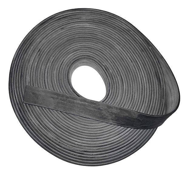 Borracha Perfil Esponjoso Macio 50x6mm - 1 Metro Borrachas Londrina