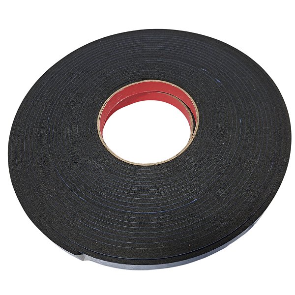 Fita Adesiva Esponjosa Vedação 12mm x 3mm 10 Metros - Borrachas Londrina