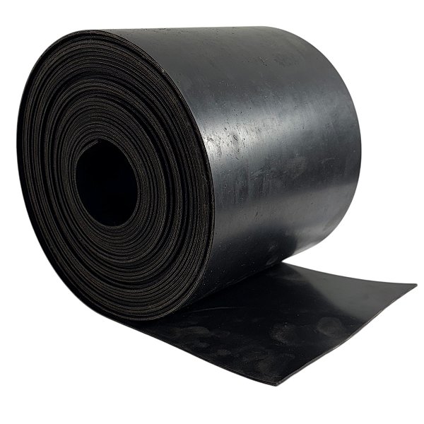 Correia Laminada Lisa Plana 8" (200mm) 2 lonas 2,6mm Borrachas Londrina