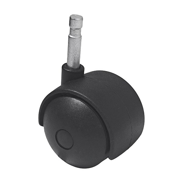 Rodízio Giratório P/ moveis SQ40 HG 7X50mm Preto até 30kg - 1 Uni Borrachas Londrina