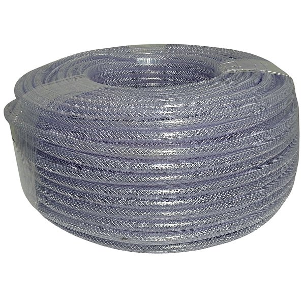 Mangueira Atóxica Trançada PT250 PVC 3/8 de Polegada Chopp Borrachas Londrina - 1 Metro