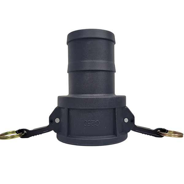 Acoplador Fêmea 2.1/2" X Espigão 2.1/2" C250 BSP em Polipropileno - Borrachas Londrina
