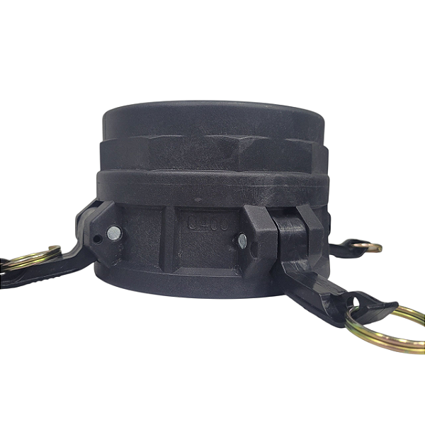 Acoplador Fêmea 4" x Fêmea 4" em PP D400 Preto